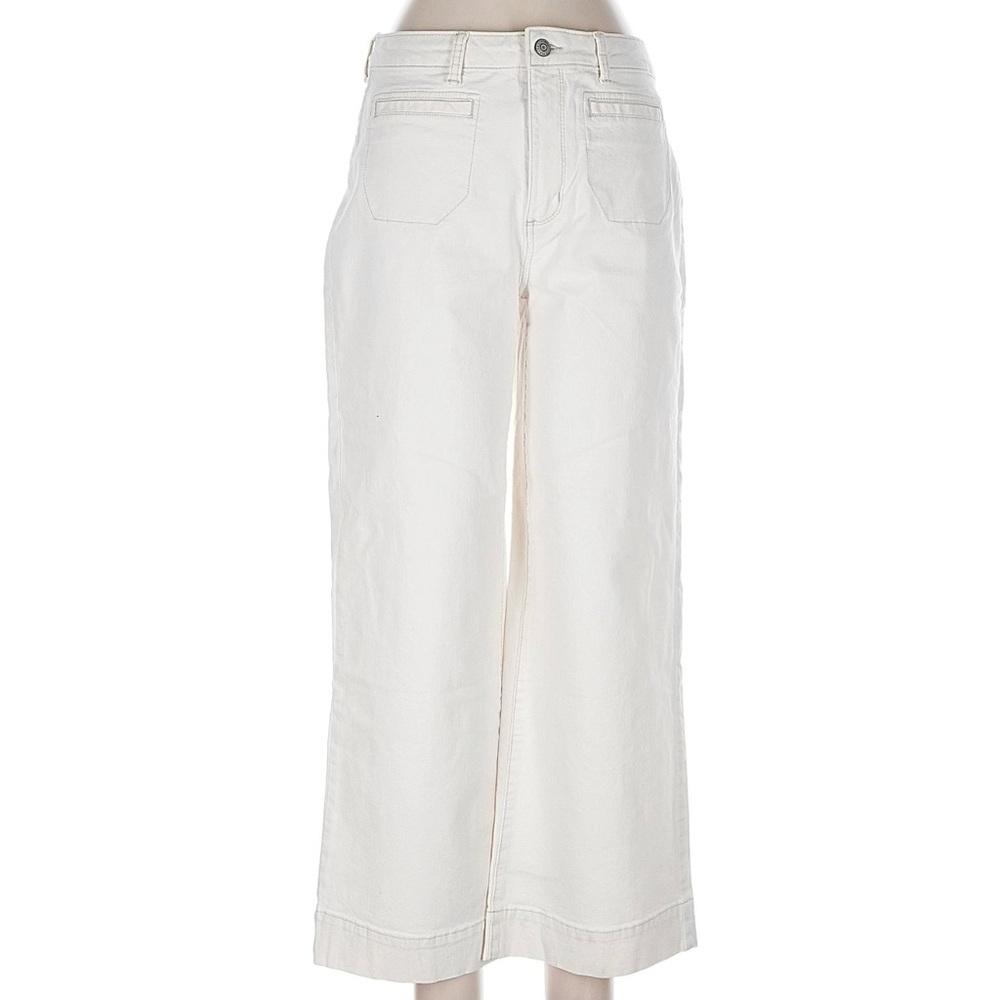 Sonoma Women's high rise wide leg White Jeans